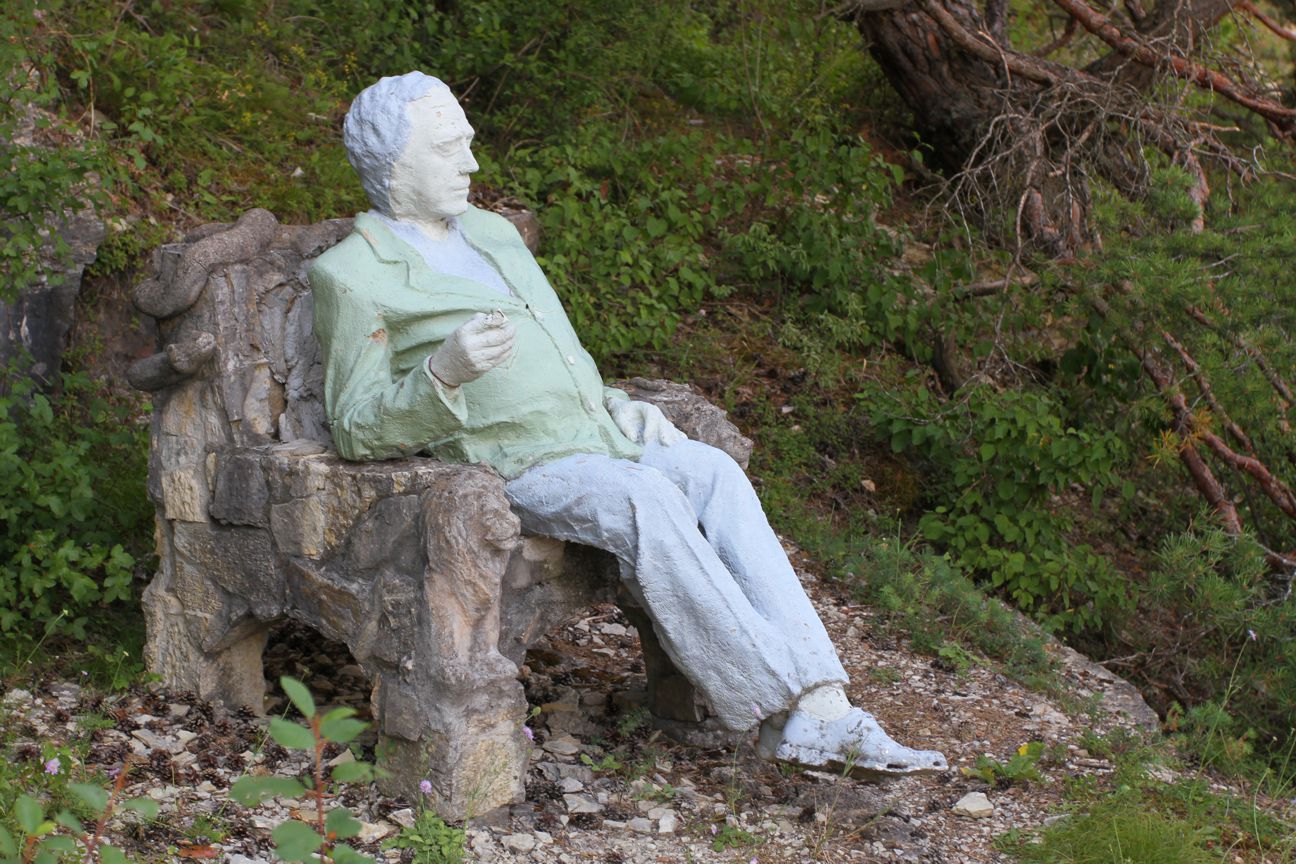 Der Philosoph - Geheimnisvolle Figuren - unbekannte Knstler - Hammelberg bei Hammelburg